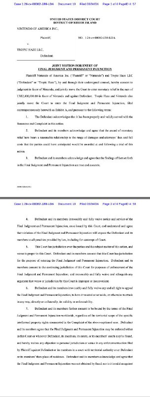 Yuzu模拟器 向任天堂赔偿 240万美元，以作为双方和解协议的条件之一