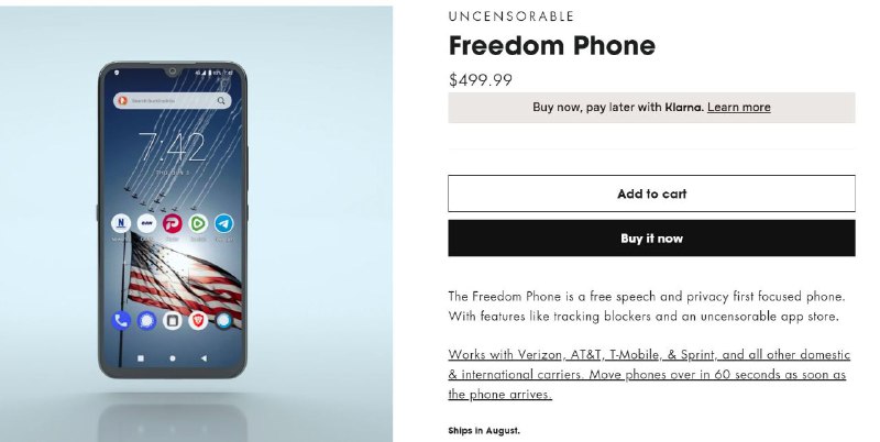 Erik Finman宣布推出Freedom Phone，扬言这是对大型科技公司的第一次重大反击