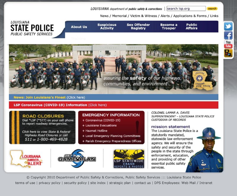 路易斯安那州警是LSP