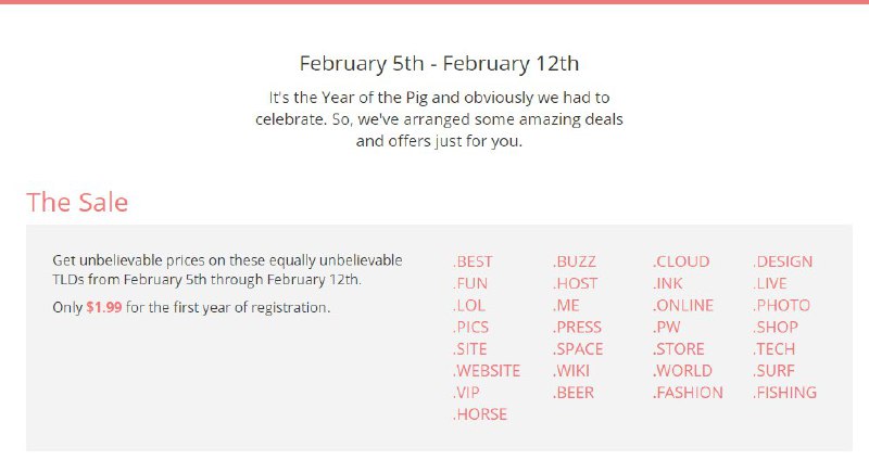 非主流域名 1.99刀